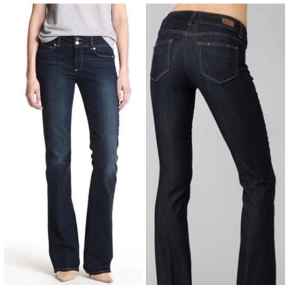 Paige Denim Hidden Hills Boot cut dark wash